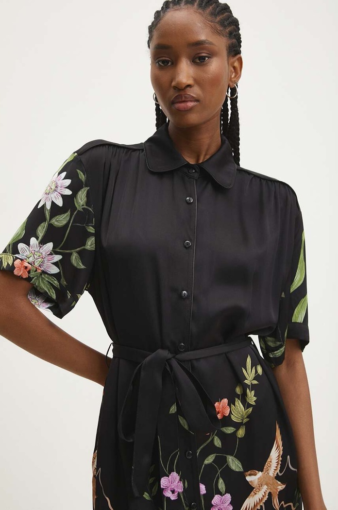 Answear Lab rochie Answear.LAB d8562.ijs negru