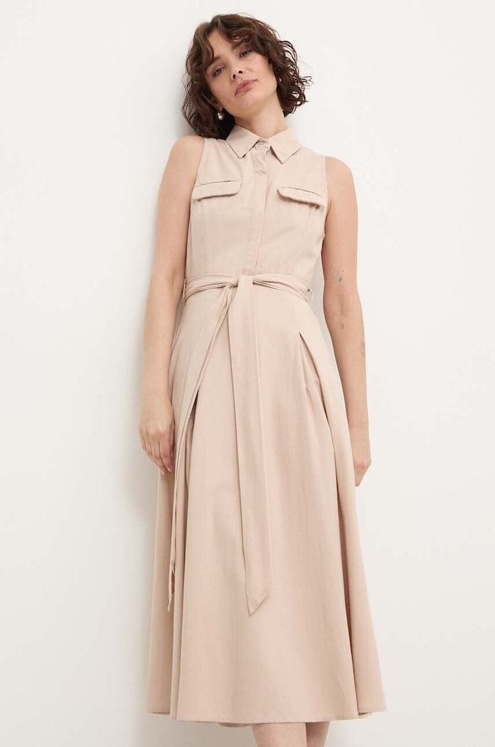 Answear.LAB Answear Lab rochie 98053.ijs bej WZ24