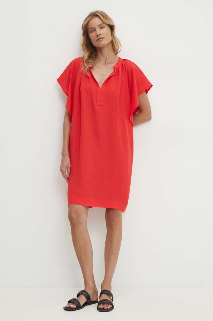 Answear.LAB Answear Lab rochie din bumbac 95582.ijs rosu WZ24
