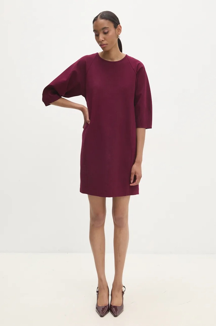 Answear Lab rochie mini burgundia 95624abfq.iw