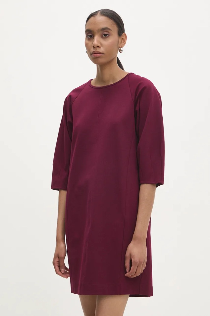 Answear Lab rochie 95624abfq.iw burgundia WZ24