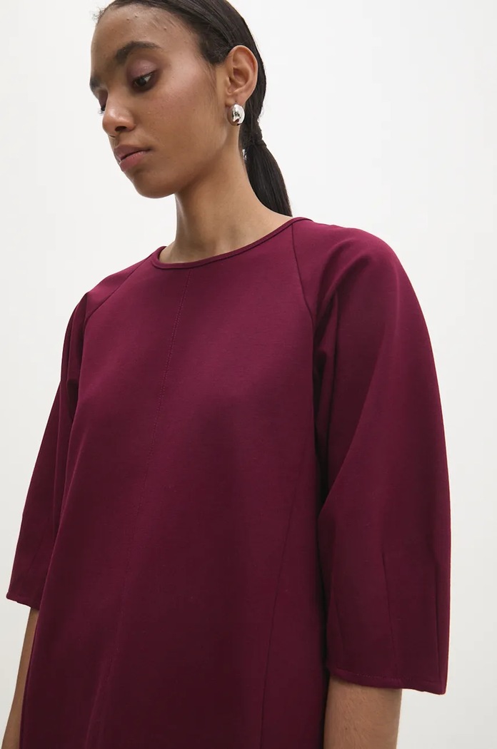 Answear Lab rochie 95624abfq.iw burgundia