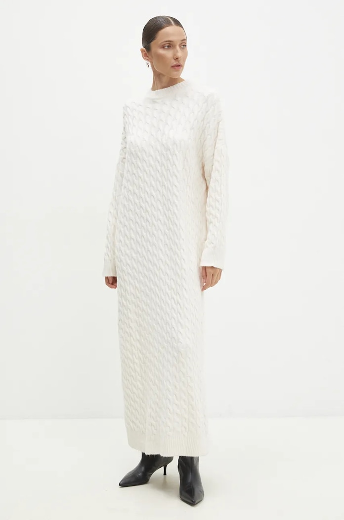 Answear Lab rochie maxi bej 231041.tos.