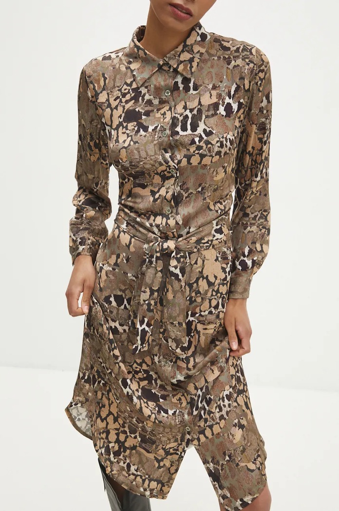Answear Lab rochie Answear.LAB 95633.ilk verde