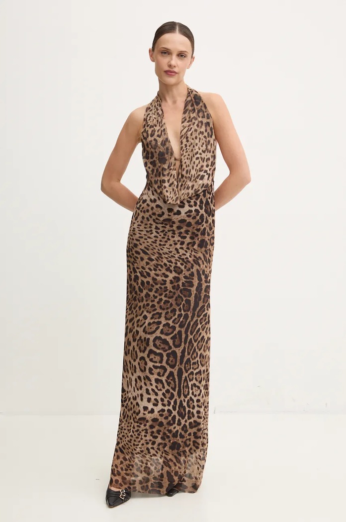 Answear Lab rochie maxi bej LD1510.hos