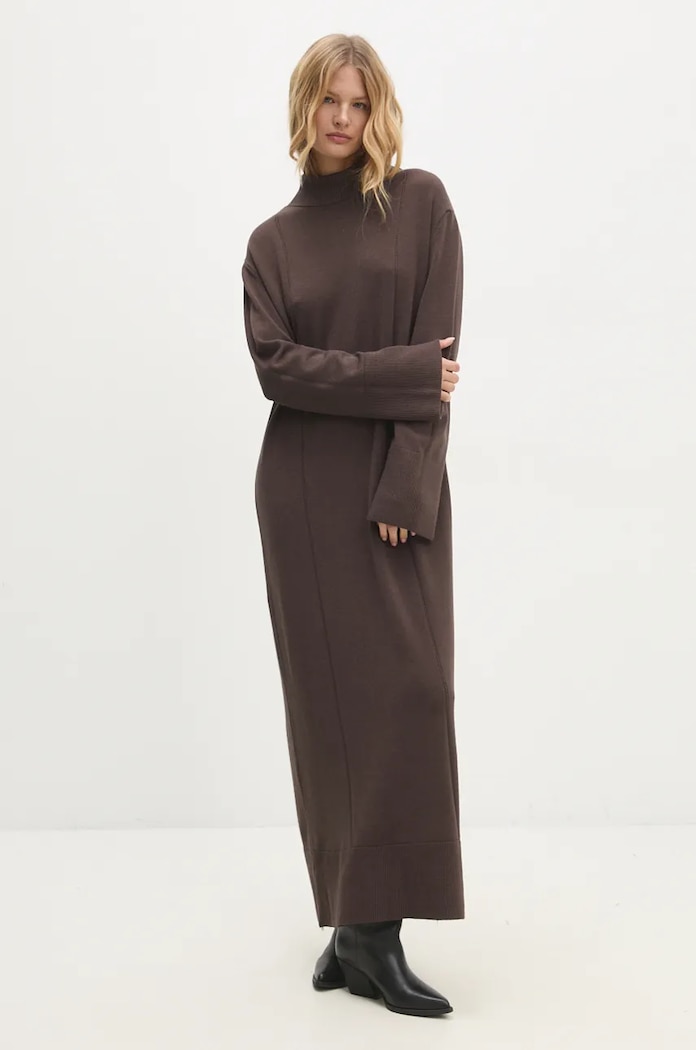 Answear Lab rochie maxi maro 893324.ilk