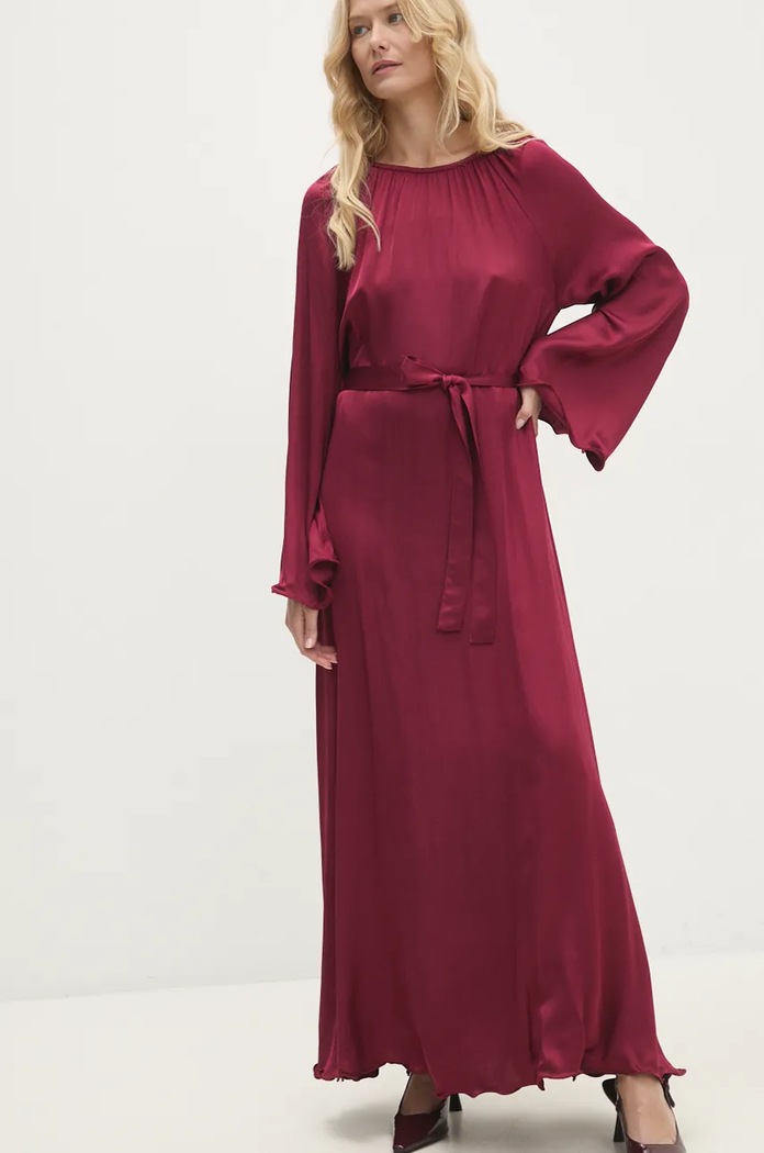 Answear.LAB ruha hosszú burgundia ed032388.ilk