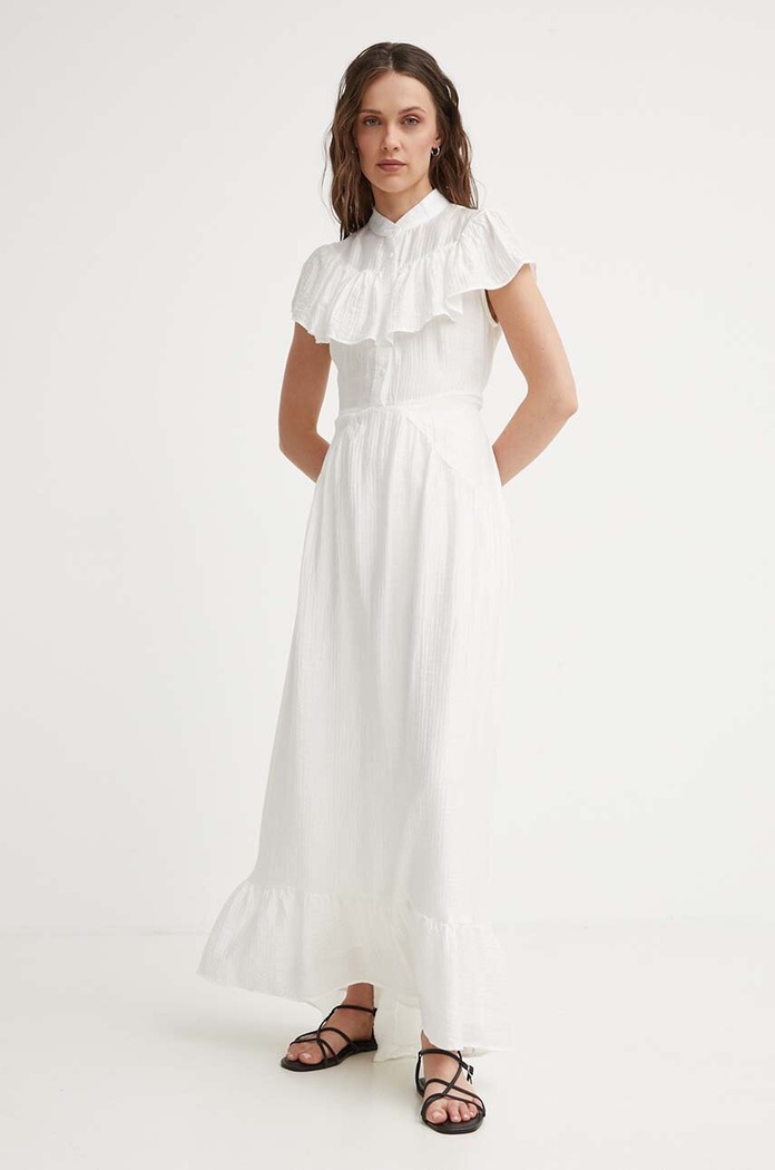 Answear Lab rochie maxi alb 4464.HWK