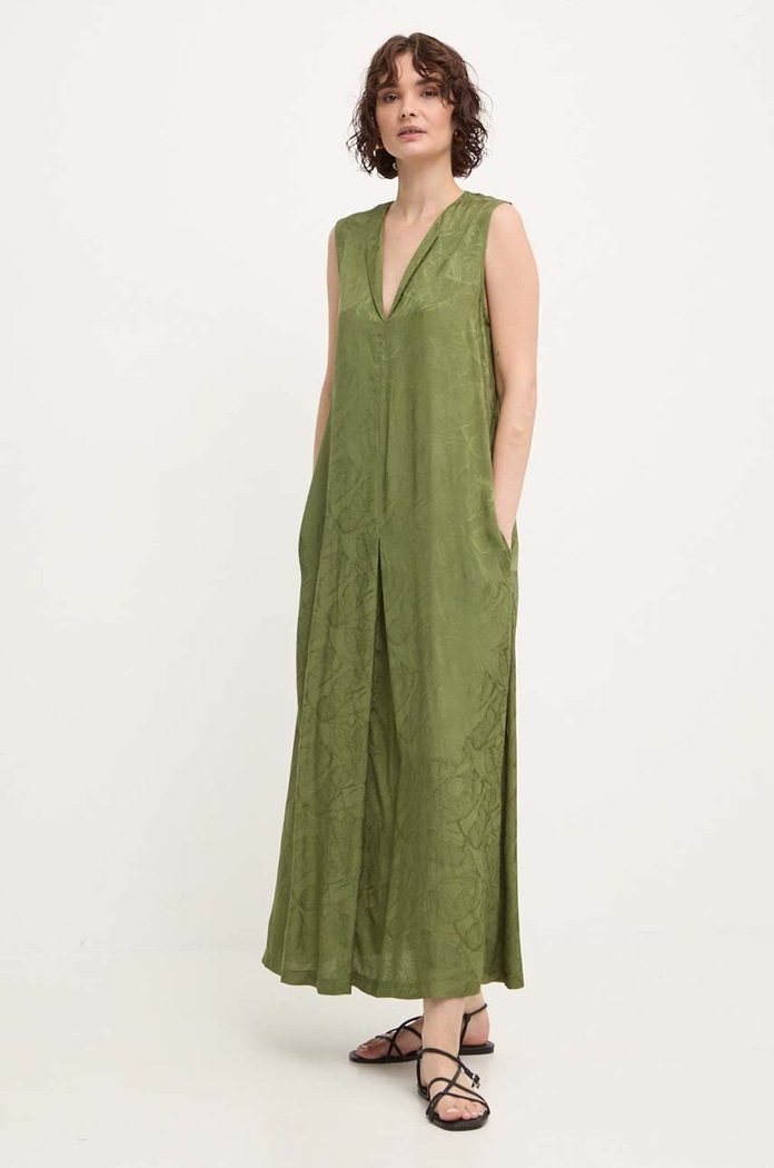 Answear Lab rochie maxi verde b9366.iw