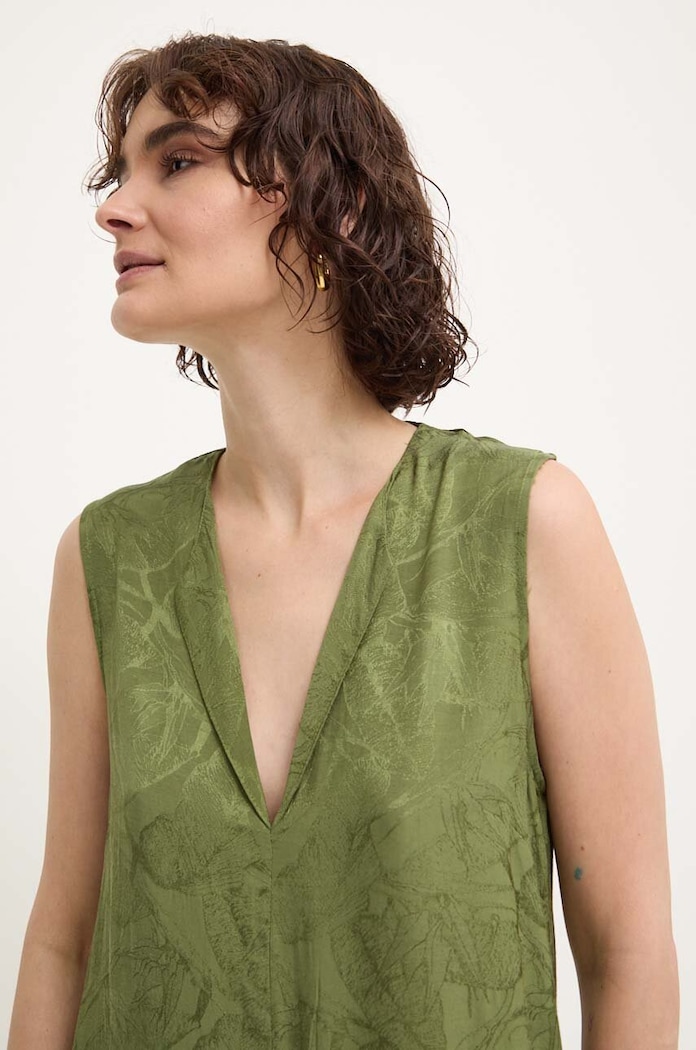 Answear Lab rochie verde b9366.iw