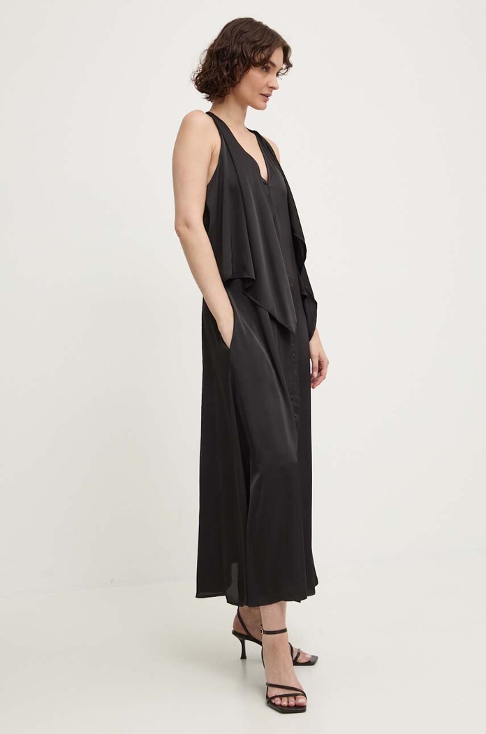 Φόρεμα Answear.LAB με ελαστάν μαύρο b9258.iw
