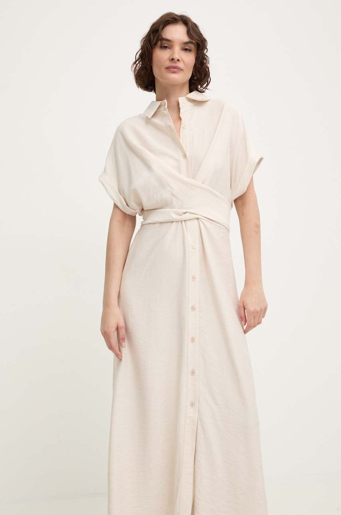 Answear Lab rochie v0107.IKK bej WZ24