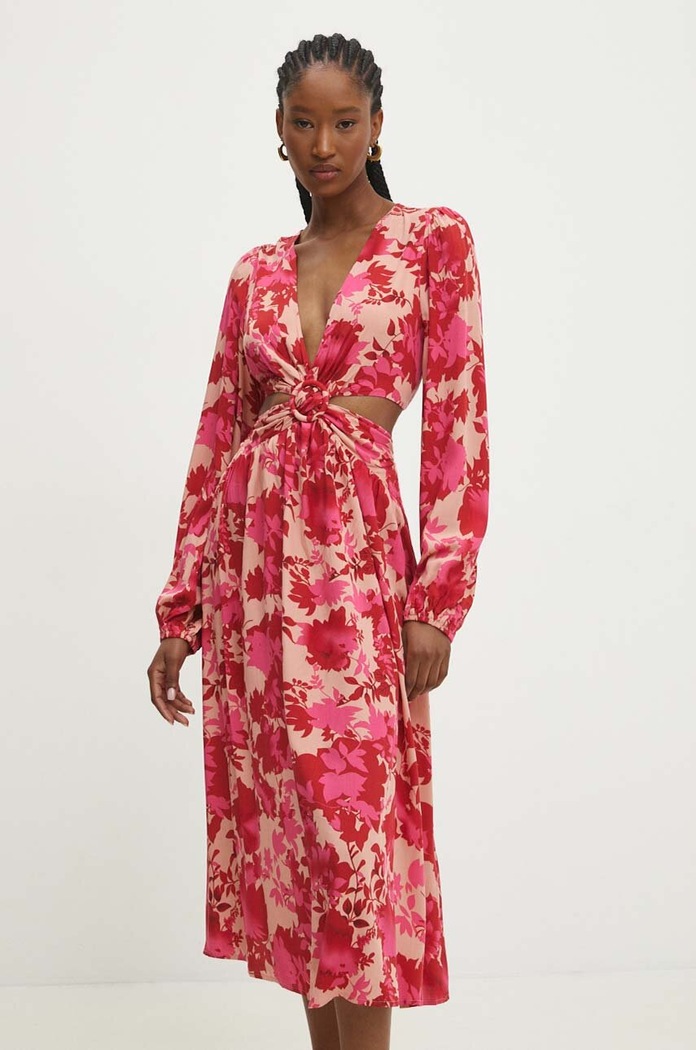 Answear Lab rochie Answear.LAB ps8869.FKK roz