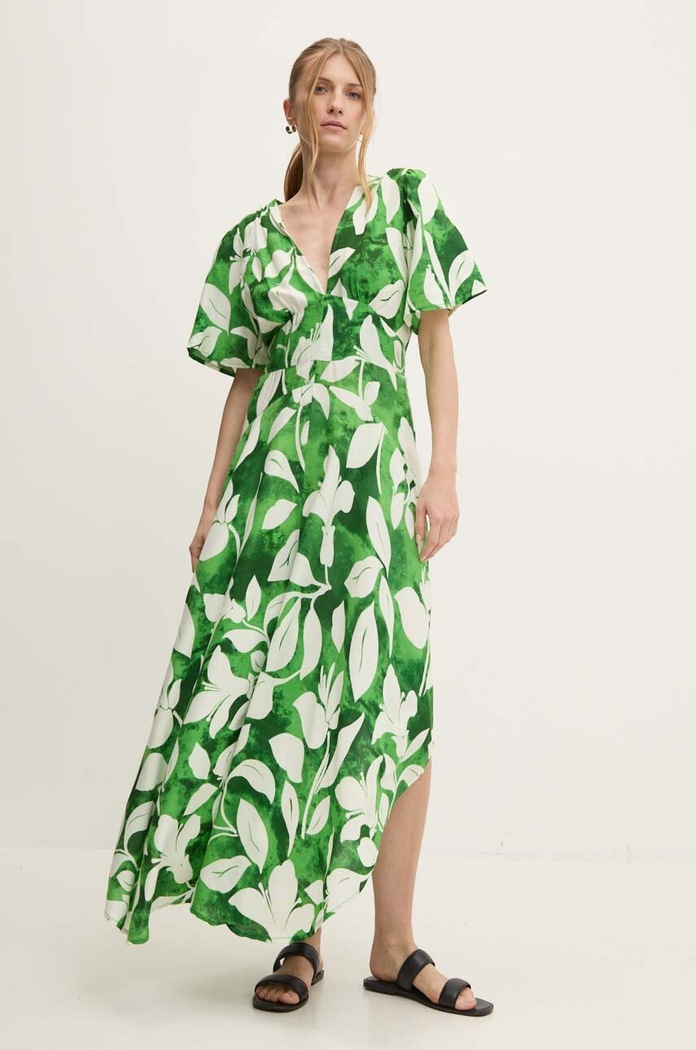 Answear Lab rochie maxi verde M30081.HMS