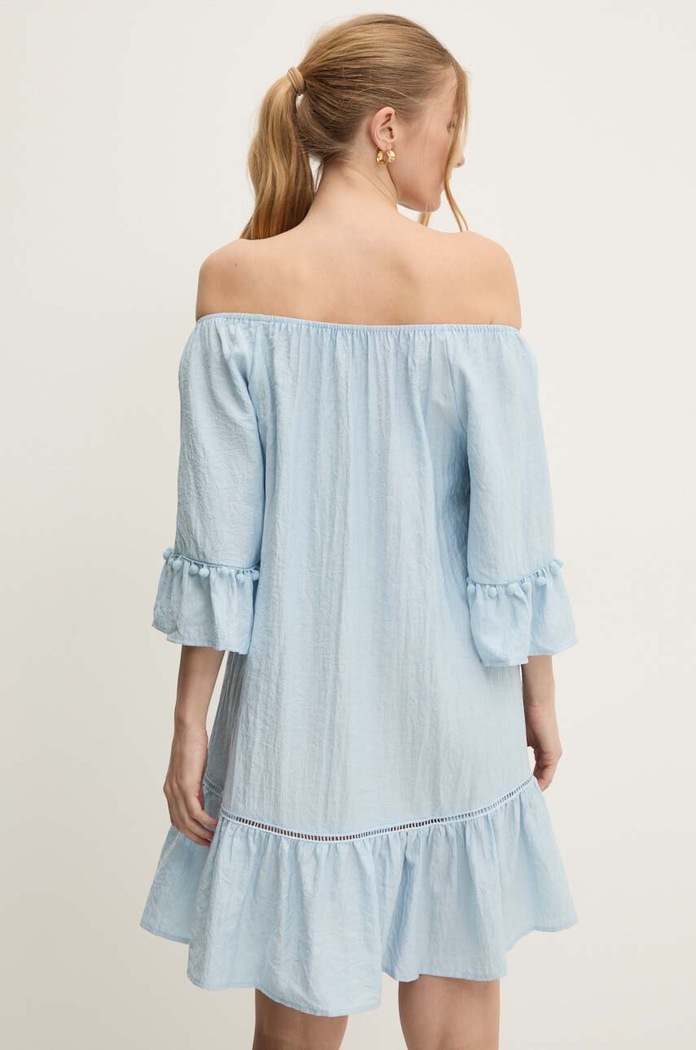 Βαμβακερό φόρεμα Answear.LAB μπλε NL245918..ums