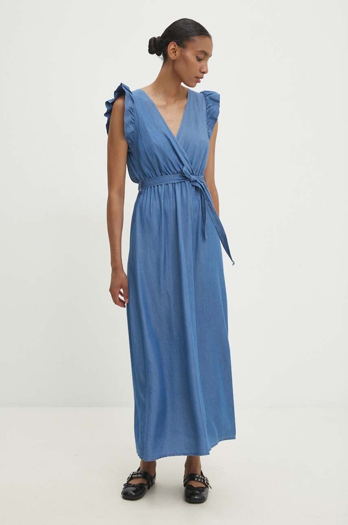Answear Lab rochie forma V albastru 1450.ims