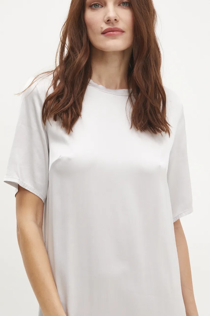 Answear Lab rochie 83499.ims argintiu