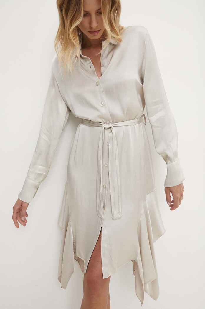 Answear Lab rochie bej ab2238.ims