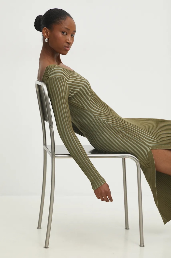 Answear.LAB Answear Lab rochie verde NG65004.hos