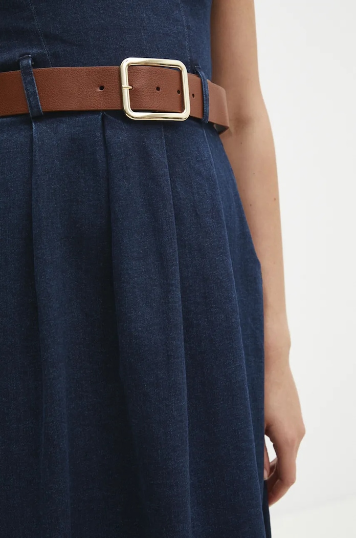 Answear.LAB sukienka jeansowa 32018.TLK granatowy