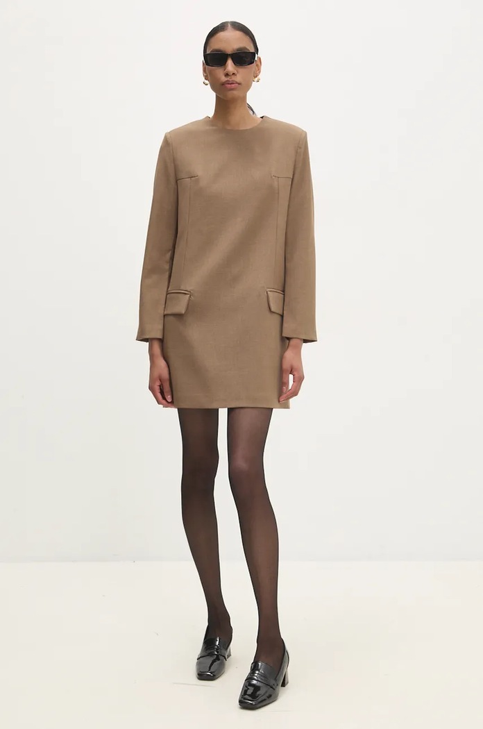 Answear Lab rochie mini bej b9662.ios