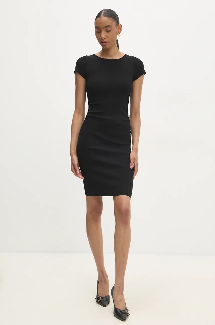 Answear Lab rochie DZ93513.hms negru WZ24