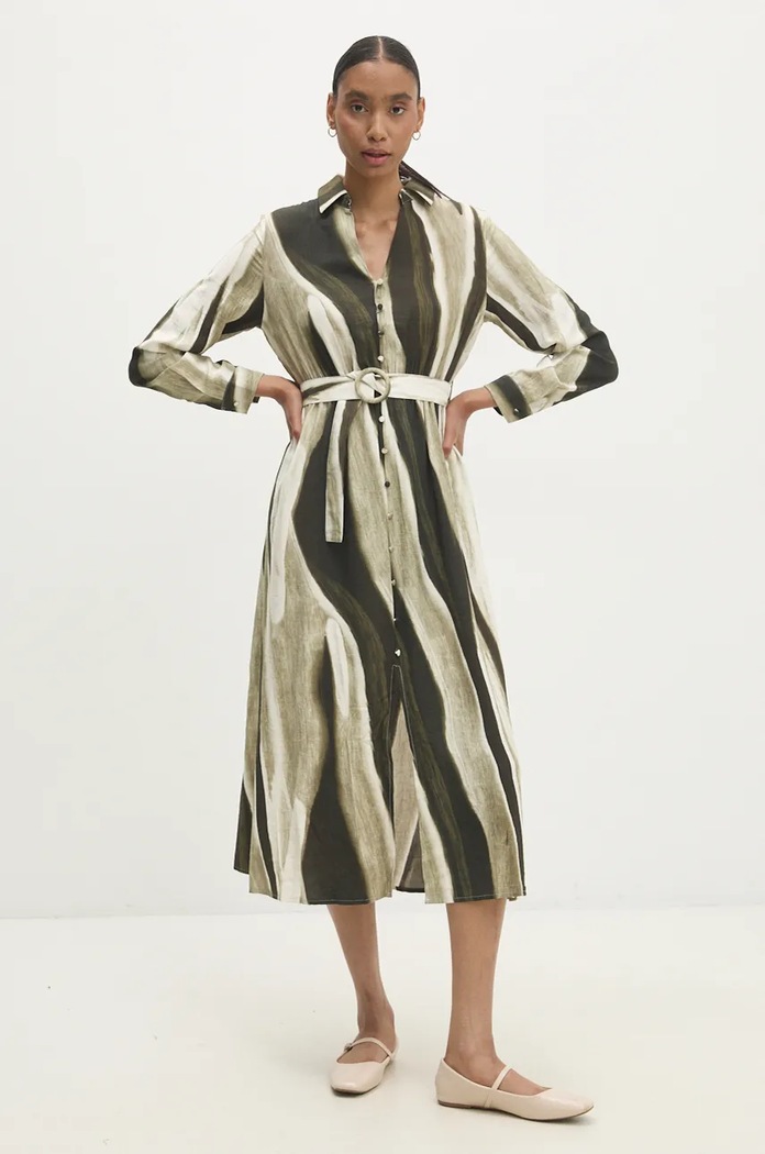 Answear Lab rochie RM505.hms verde WZ24