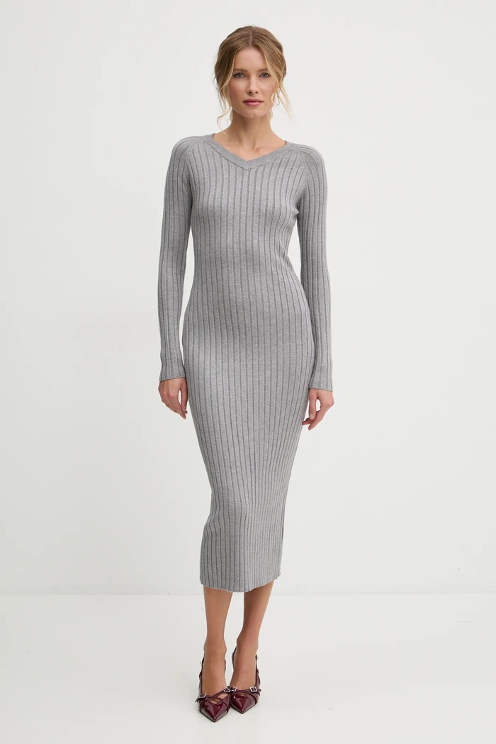 Answear Lab rochie mini gri hl037.ios
