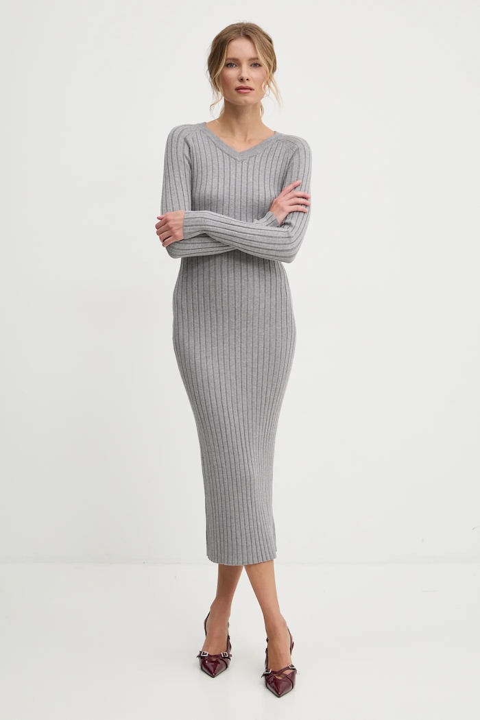Answear Lab rochie hl037.ios gri WZ24