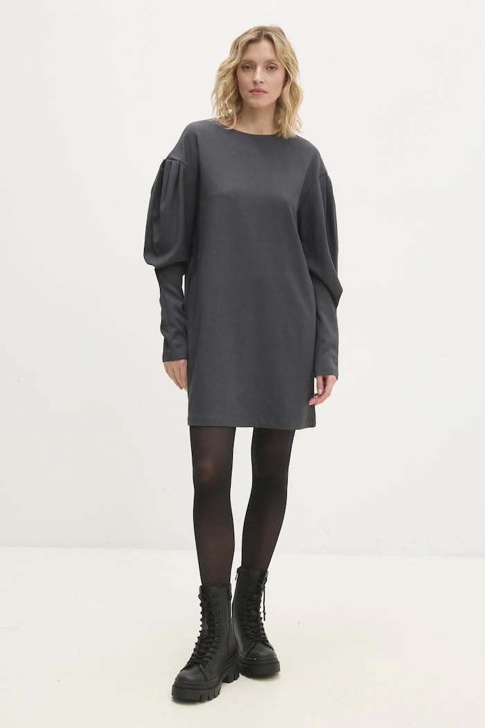 Φόρεμα Answear.LAB μακρύ γκρί b9661.ios