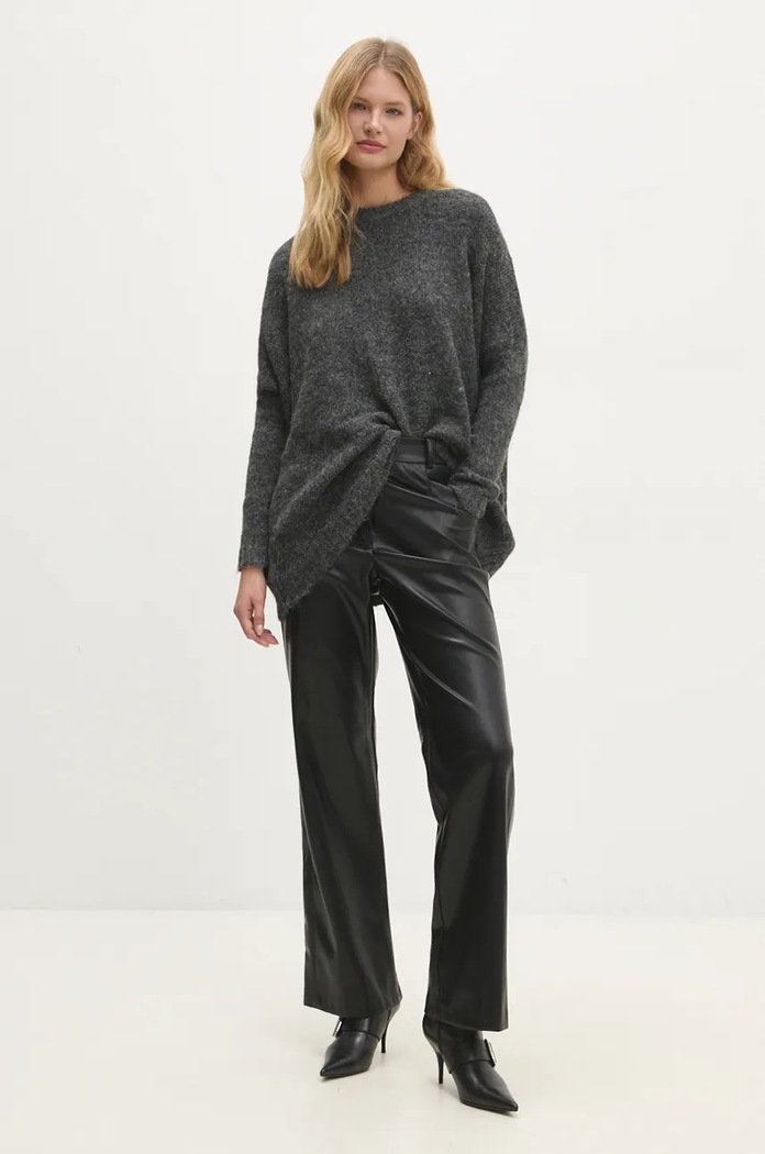 Answear.LAB sweter z wełną SP4204.ums czarny WZ24