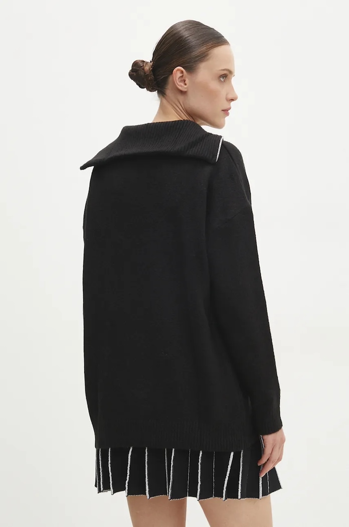 Odzież Answear.LAB sweter z wełną 21745.tms czarny