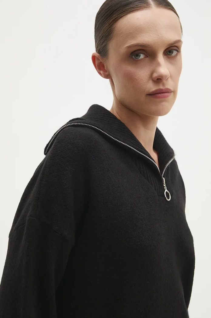 Answear.LAB sweter z wełną 21745.tms czarny