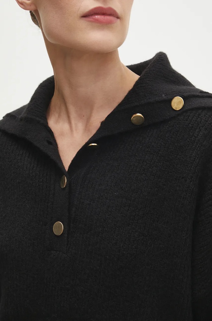 Answear.LAB sweter z wełną 22733.tms czarny
