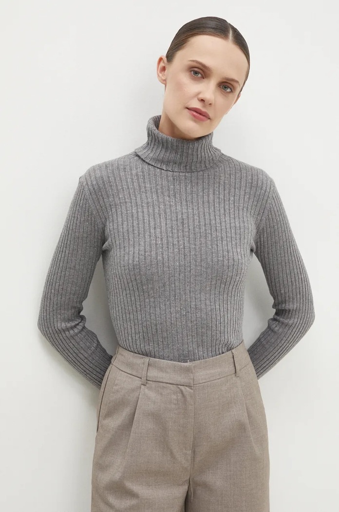 Answear Lab sweter pozostałe szary lu1363.IKK