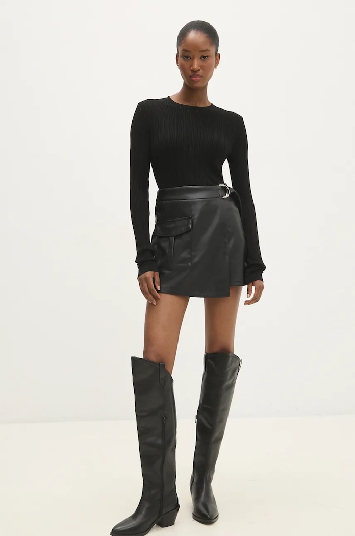 Answear.LAB sweter 241076.tos czarny WZ24
