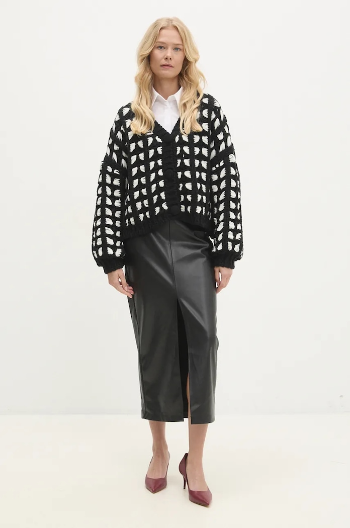 Answear Lab cardigan YU036.ims negru WZ24