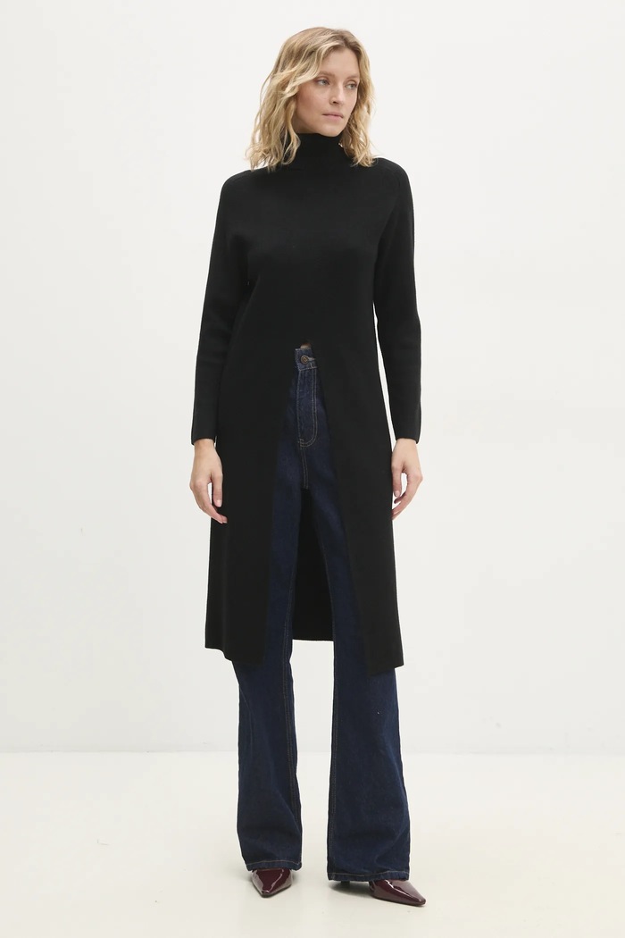 Answear.LAB sweter ms276.ilk czarny WZ24