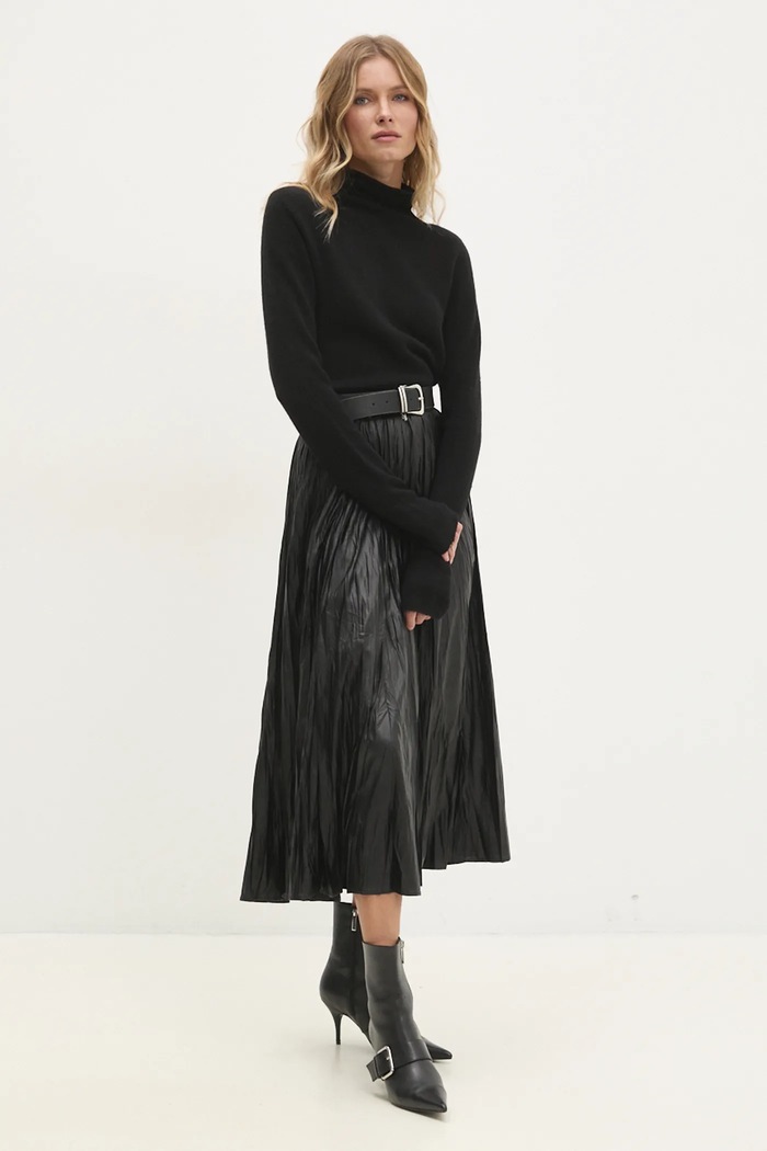 Answear.LAB sweter 8763308.ilk czarny WZ24