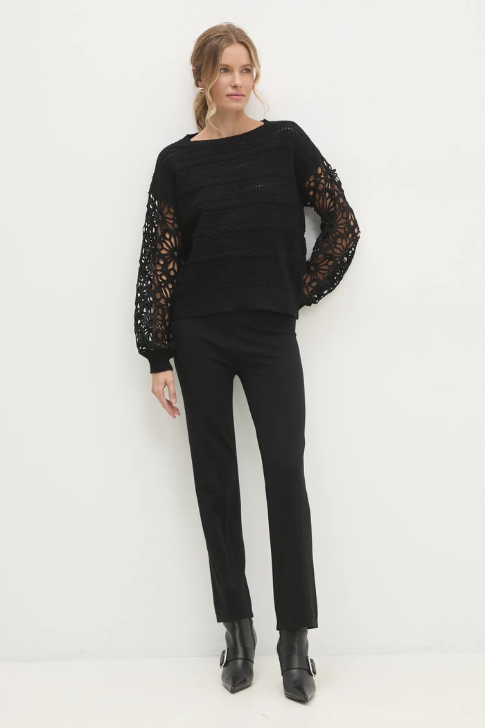 Answear.LAB sweter 8217.hos czarny WZ24