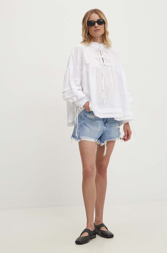 Answear.LAB szorty jeansowe 9069.IKK niebieski WZ24