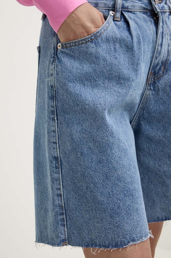 Answear Lab pantaloni scurti jeans albastru a1027.IKK