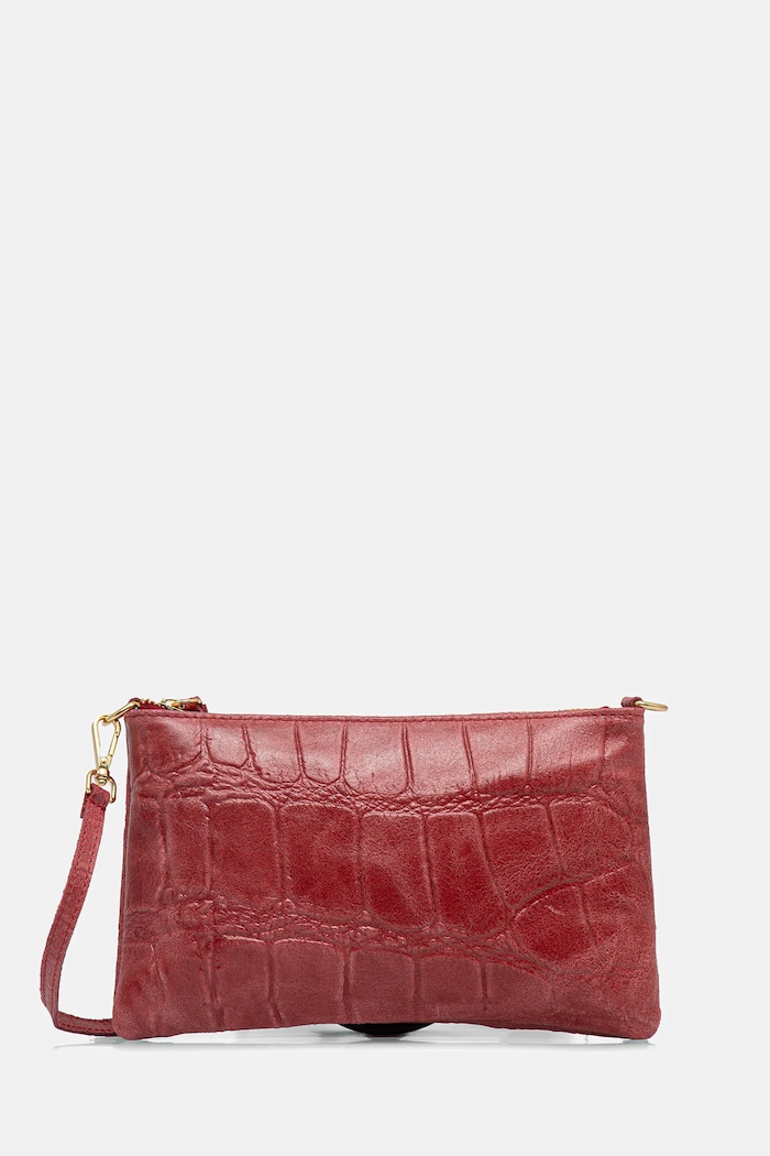 Answear Lab poseta de piele uni burgundia 679.HWK