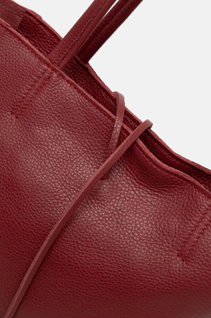 Kožená kabelka Answear.LAB burgundské 75.HWK