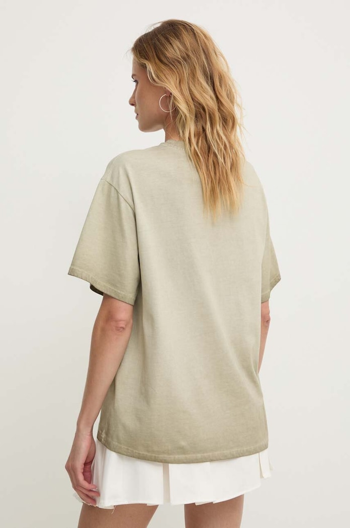 Odzież Answear.LAB T-shirt bawełniany 14051.ijs zielony