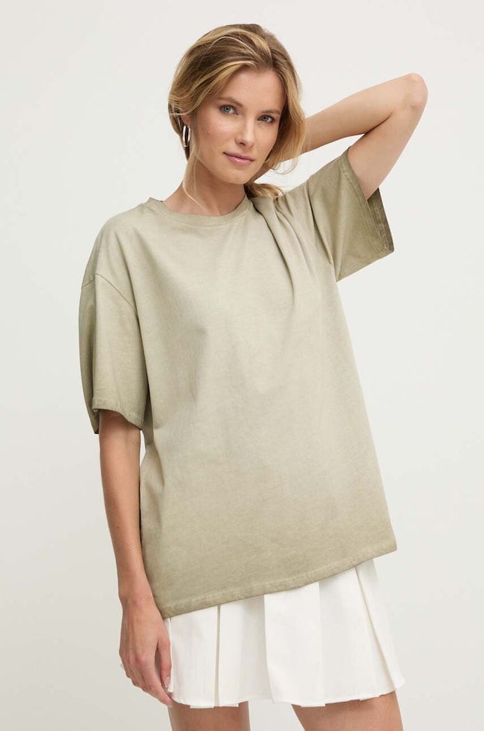 T-shirt bawełniany Answear.LAB 14051.ijs zielony