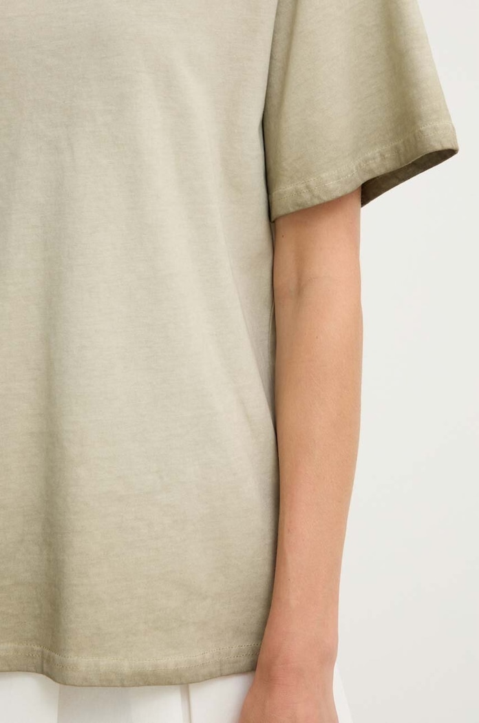 T-shirt bawełniany Answear.LAB zielony 14051.ijs