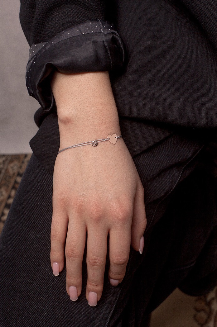 ANIA KRUK bransoletka Believe SGCAU0013R szary ZS26