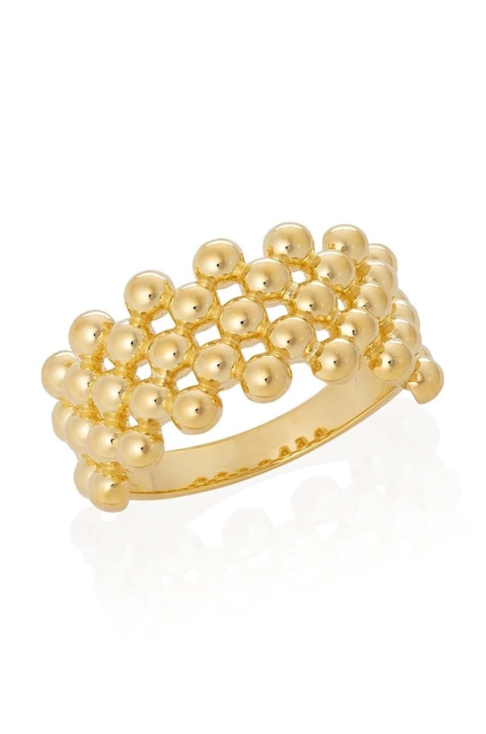 ANIA KRUK anello in argento placato in oro Vintage argento oro SMRPS1180Z