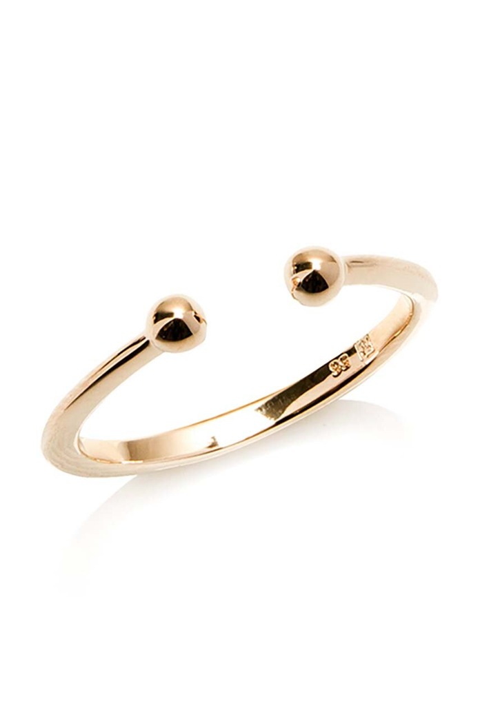 ANIA KRUK anello in argento placato in oro OVAL argento oro SGCPS0080Z